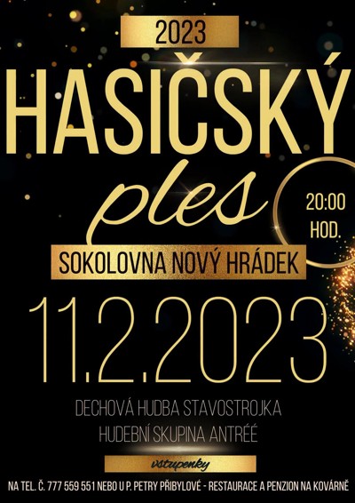 Fotografie: Hasičský ples Nový Hrádek