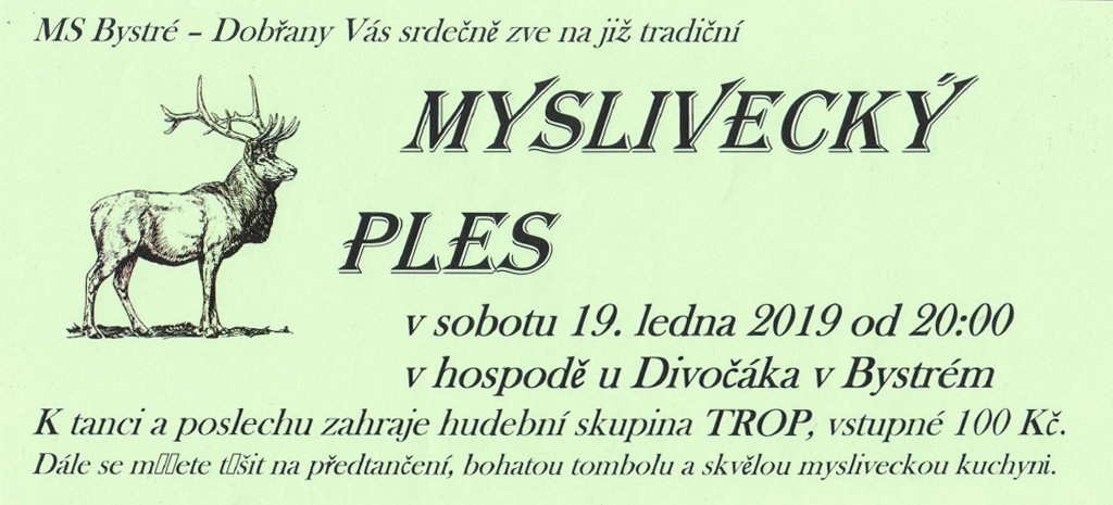Fotografie: Myslivecký ples Bystré